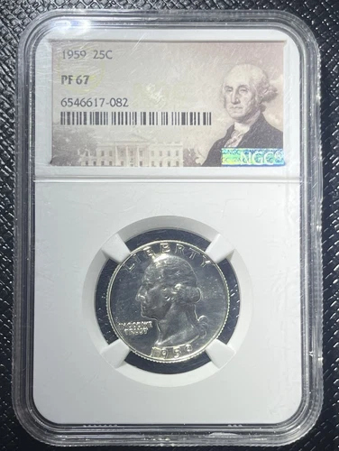 1959 Proof Washington Quarter NGC PF67 90% Silver