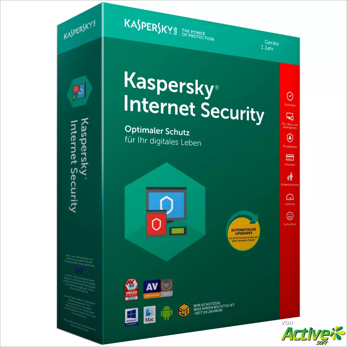 Kaspersky Internet Security 2024 | 1 Gerät/MAC/PC 1 Jahr.