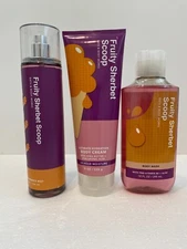 BATH & BODY WORKS FRUITY SHERBET SCOOP  MIST / SHOWER GEL /CREAM You Choose 0ne