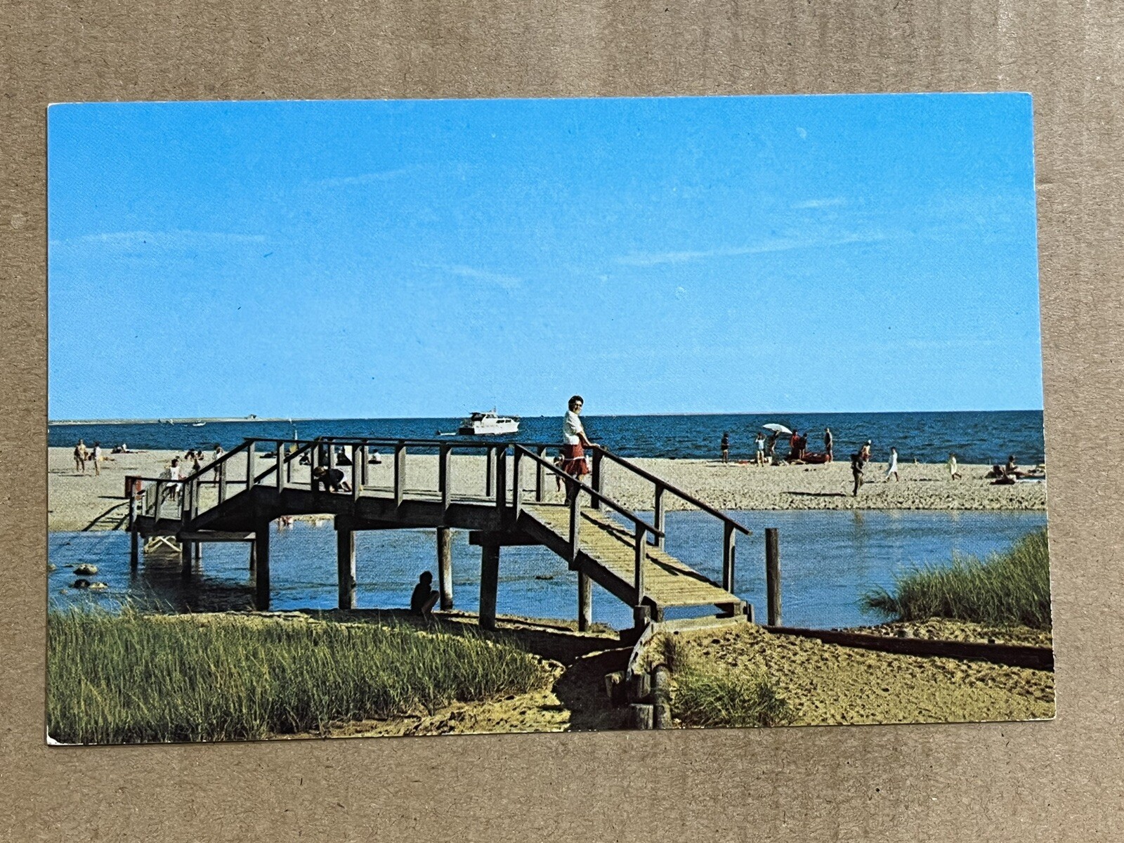 Postcard West Chatham MA Massachusetts Cockle Cove Beach Cape Cod