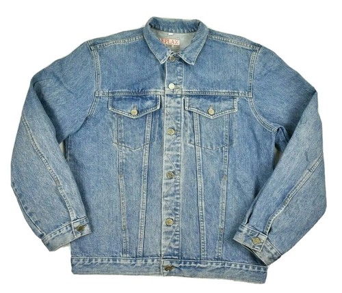 Replay Womens Denim Jacket Vintage Blue 