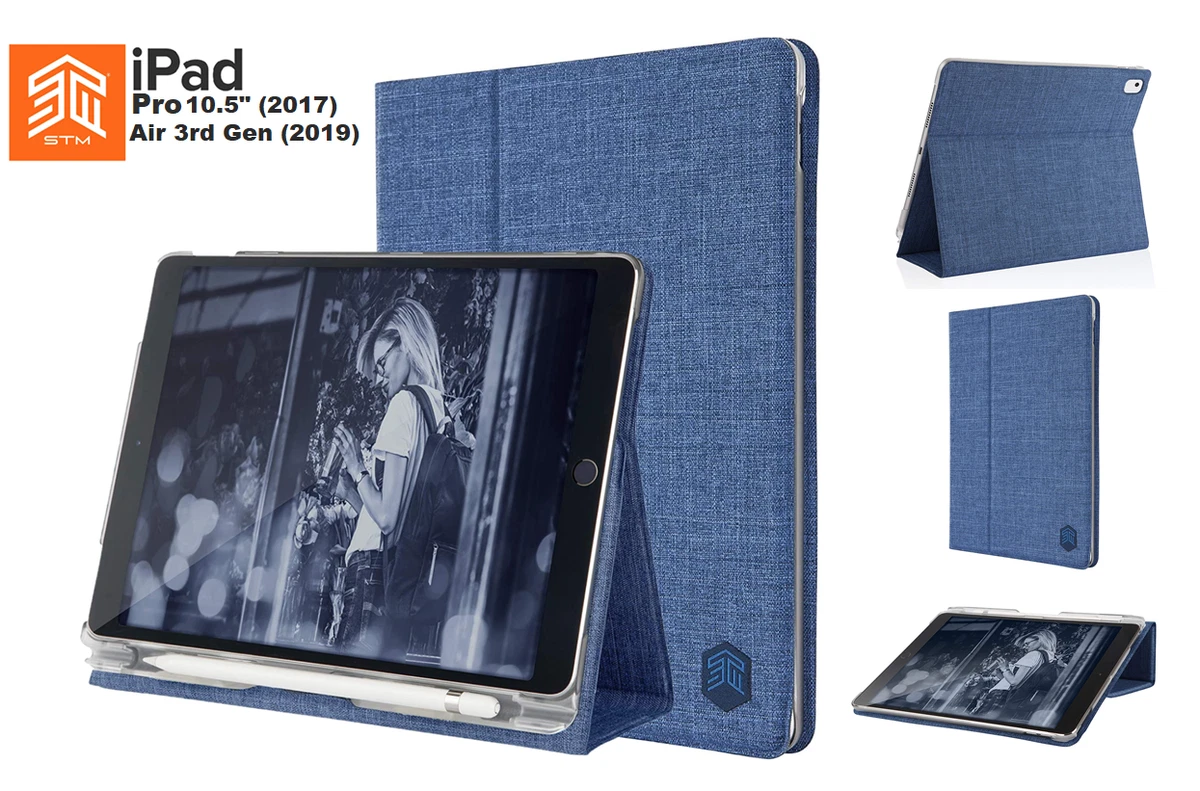Custodia STM Atlas Per IPad Pro 12.9" (3a/4a/5a Gen): In Tessuto, Con Supporto E Porta Apple Pencil
