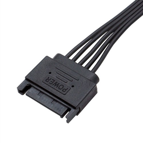 SATA Power Extension Hard Drive Cable 15 Pin 1 Male to 5 Female Splitter AdaptUI - Picture 5 of 10
