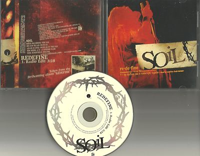 Drowning Pool Singer SOIL Redefine RARE RADIO EDIT PROMO DJ CD single 2004 USA 