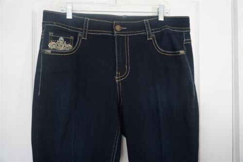 Lane Bryant Sequin Embellished Pockets High Rise Flare Jeans Size 18 - Picture 2 of 8