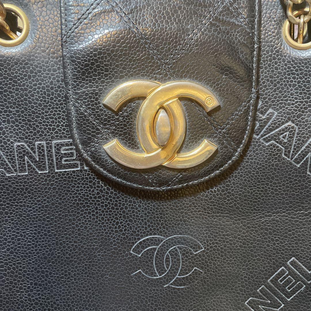CHANEL 80s Vintage Leather Shoulder Bag Black From Japan t40 CHANEL 80s Vintage Leather Shoulder Bag Black From Japan t40