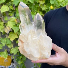 4.5lb Natural Clear White Quartz Crystal Cluster Rough Healing Specimen