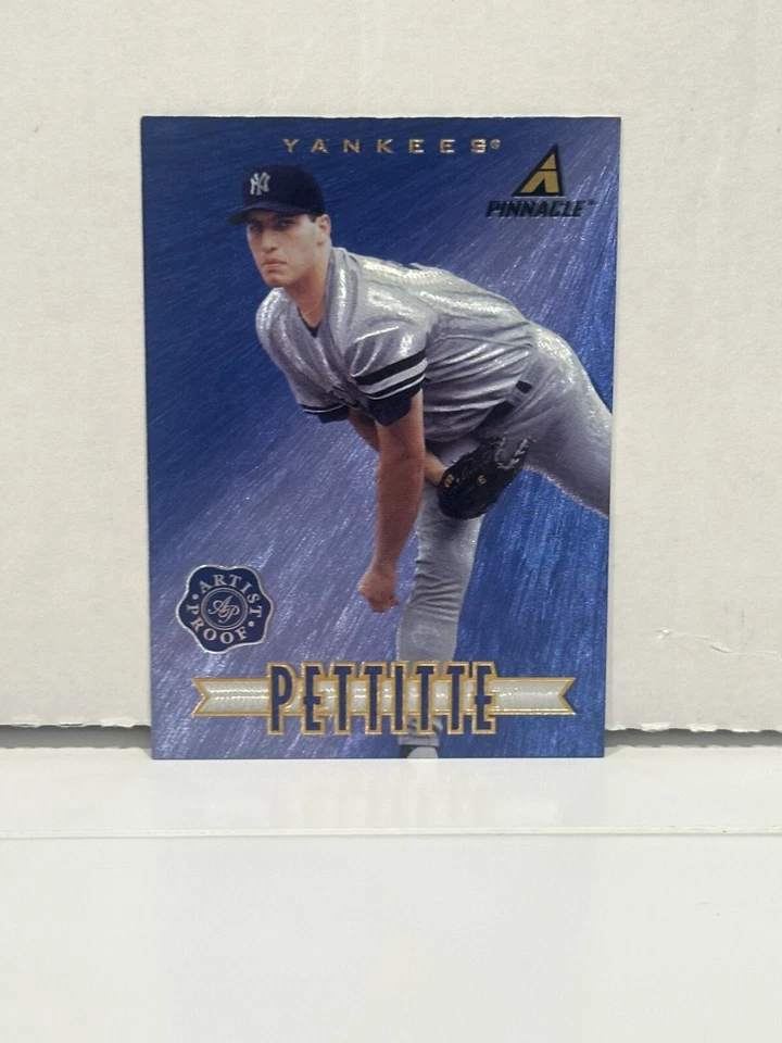 1997 PINNACLE NEW ARTIST'S PROOF BLUE RARE PROMO SAMPLE #24 Andy Pettite SP - Image 2 of 4
