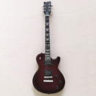 Red Electric Guitar Mahogany BD Rosewood FB Flame Maple Top Abalone Inlay Set In — photo 2