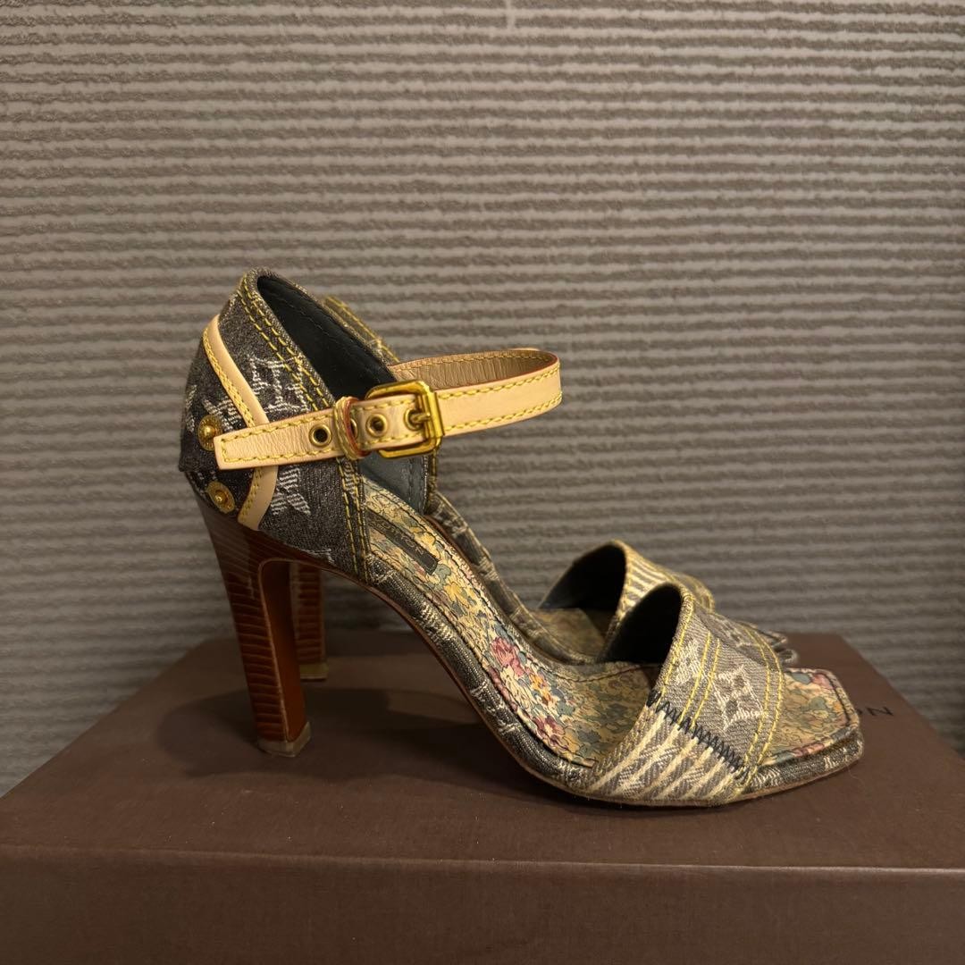 Louis Vuitton Patchwork Monogram Denim Leather Sa… - image 8