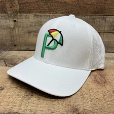 NEW Puma X Arnold Palmer Seersucker 6 Panel White Snapback Golf Hat/Cap