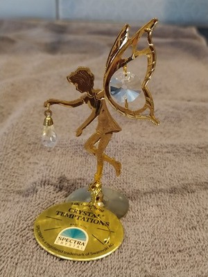 SWARVOSKI 24K vergoldete FEENFIGUR (KRISTALL VERSUCHUNGEN)