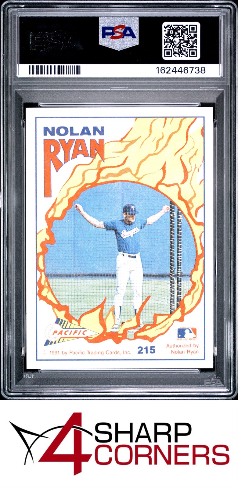 1993 PACIFIC NOLAN RYAN 27th SEASON #215 ANOTHER DAY'S WORK PSA 10 view 2