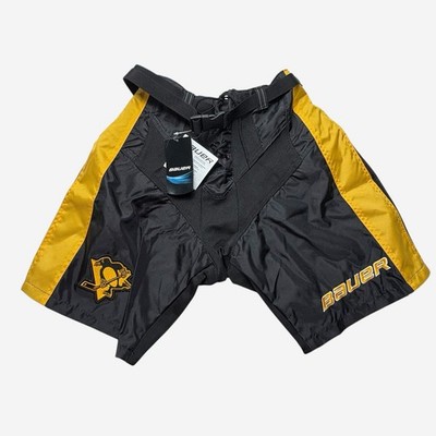 Pittsburgh Penguins Elite Bauer Black Gold Hockey Pant Shells Junior XL 28-30 