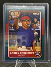 Adrian Rodriguez #5/5 Green Texas 2025 Onyx Vintage Extended Rookie Prospect