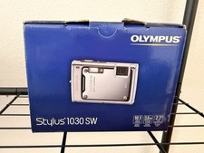 Olympus Stylus 1030 SW Digital Camera w/Batteries, Charger, Manuals Tested Works