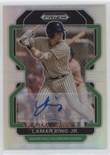 2022 Panini Prizm Draft Picks Silver Prizm Auto Lamar King Jr #PDP120 Auto 0su2