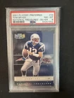 2001 Playoff Preferred National Treasures - Tom Brady Silver #33 /400 PSA 8