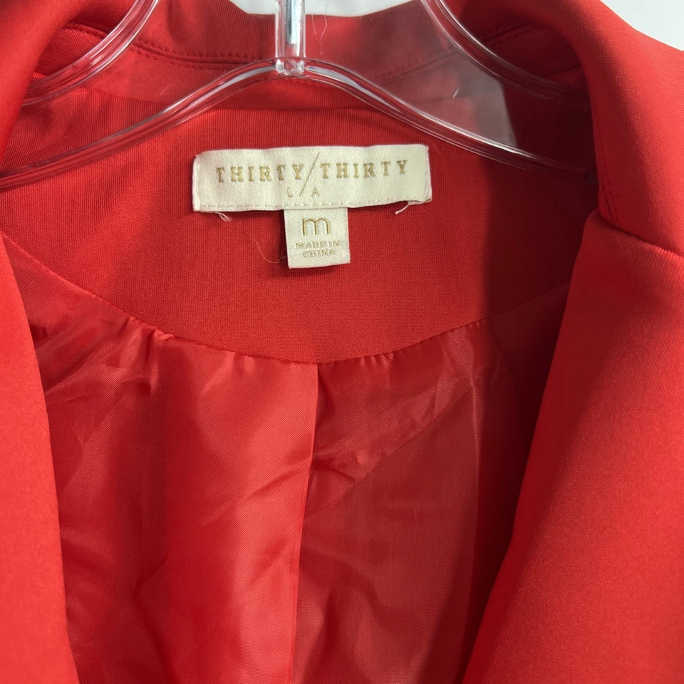 Blazer rojo para mujer Thirty/Thirty LA talla M Foto 3 de 4