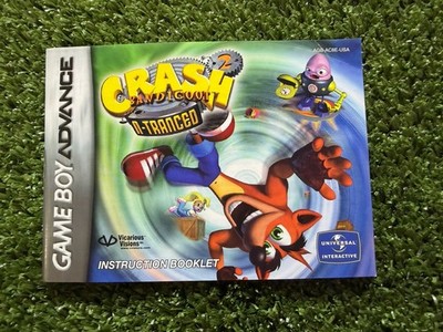 Crash Bandicoot 2 N-Tranced GBA Game Boy Advance Manual
