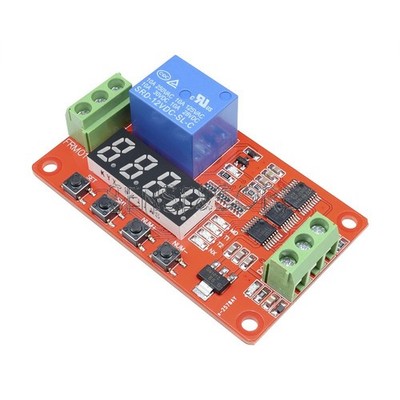 1-100PCS 12V Automation Self-lock PLC Relay Delay Cycle Timer Module 8 Function