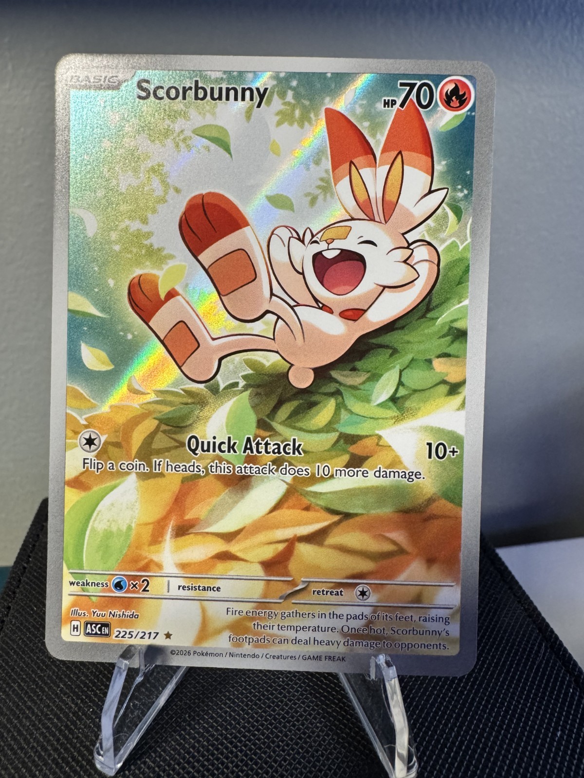 Scorbunny 225/217 Me: Ascended Heroes Holo NM