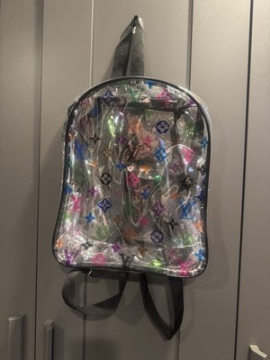Multiple Color Monogram Clear Backpack