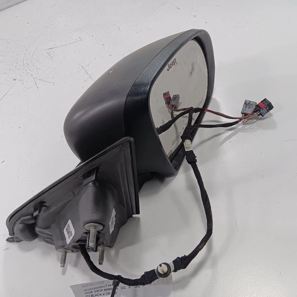 Passenger Right Side View Door Mirror Black Base Textured 17-21 Jeep Compass OEM