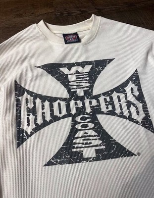 West Coast Choppers Vintage Thermal Long Sleeve White | SIZE M