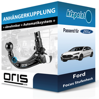 für Ford Focus Stufenheck 11.2018-11.2025 Oris AnhäNgerkupplung Abnehmbar Neu