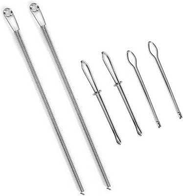 Ciqkuic 6pcs Drawstring Threader Tool Set, Spring Drawstring Threader, Rope