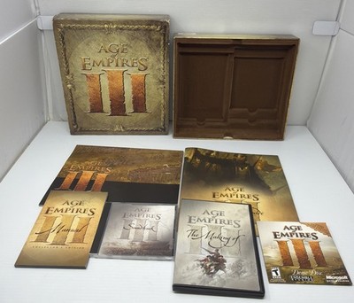 Age of Empires III 3 Collector's Edition Big Box PC Game W/ Poster.