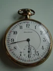 ANTIQUE ILLINOIS / BURLINGTON RR GRADE  16s  POCKET WATCH 14K GOLD FILLED - GRO