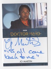 Jo Martin as The Doctor DOCTOR WHO Series 11 & 12 Inscription Autograph Card