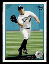 2009 Topps #91 Cody Ross Retro Gray Back Card Florida Marlins