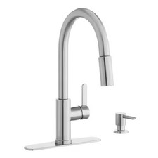 Glacier Bay Paulina 1-Handle Pull-Down Sprayer Kitchen Faucet in Stainless Steel