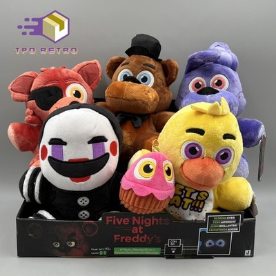 Five Nights at Freddy s 8  Plush GLOW Eyes 2025 Jazwares FNAF COMPLETE SET of 5