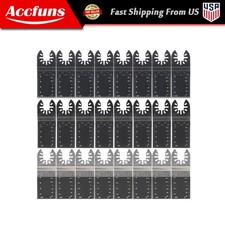 48PCS Metal Wood Universal Oscillating Multitool Quick Release Saw Blades Kit