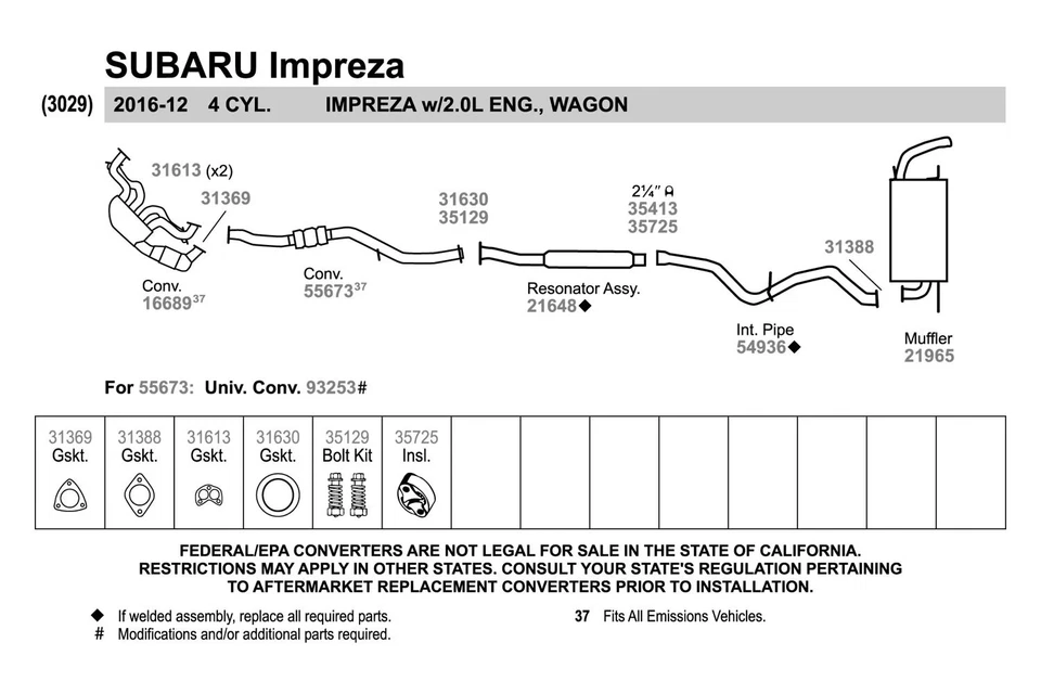 For Honda Accord 03-07 Exhaust Pipe Flange Gasket Perforated Metal w Fiber Core Foto 4 de 4