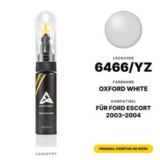 Lackstift F&uuml;r Ford Escort 6466/YZ Oxford White Set Profi Lack Reparatur Kit