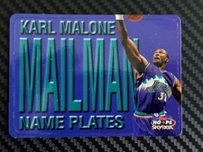 1999-00 Hoops Basketball Karl Malone Mailman Name Plates #3