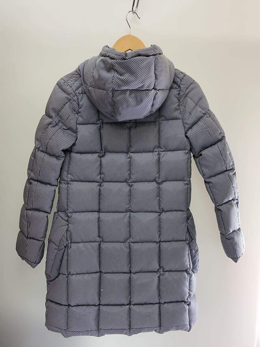 blanc basque long down jacket polyester NVY gingh… - image 2