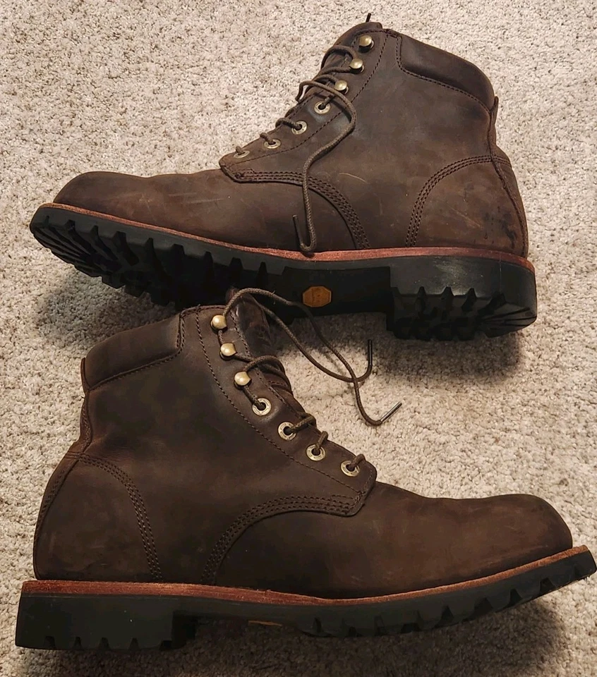 LL Bean Mens Katahdin Brown Leather Waterproof Tek2.5 Boots Size 13 Wide - Image 3 of 4