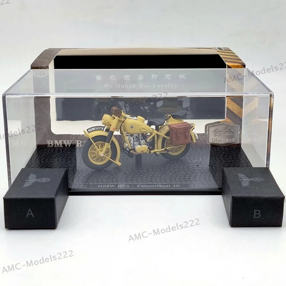 1:24 BMW R75 Panzerfaust 30 World War II 1939-1945 Motorcycle Diecast Model - Image 2 of 4