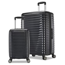 Samsonite Element Hardside 360-Rad drehbar stark Gepäck Kabine schwarz 2-teiliges Set