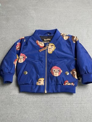 Mini Rodini Baby Monkey bomber jacket - size 56/62 1-4 Months