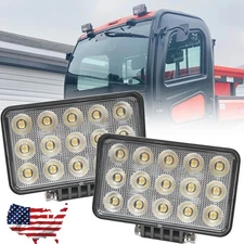 6x4 LED work lights Kit Fit Kubota RTV 900/1100 Series Utility Vehicle Bumper