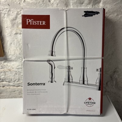 Pfister Sonterra 2 Handle Kitchen Faucet Polished Chrome F-036-4SNC