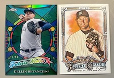Dellin Betances Green Future Stars 27/99 and Derek Jeter Allen & Ginter Yankees