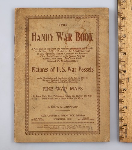 Vintage 1898 Spanish American War Handy Book Navy Ships Vessels Photos